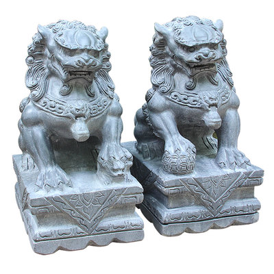 泰山福缘阁石雕刻石狮子貔貅石象大象麒麟摆件家居雕塑工艺品